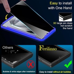 3+3 Samsung Galaxy S24 Ultra Screen Protector Glass Anti Fingerprint Clear Saver