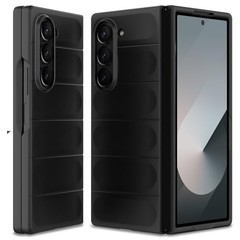 Samsung Galaxy Z Fold 6 Slim Fit Bumper Case, Anti-Scratch Shockproof Black