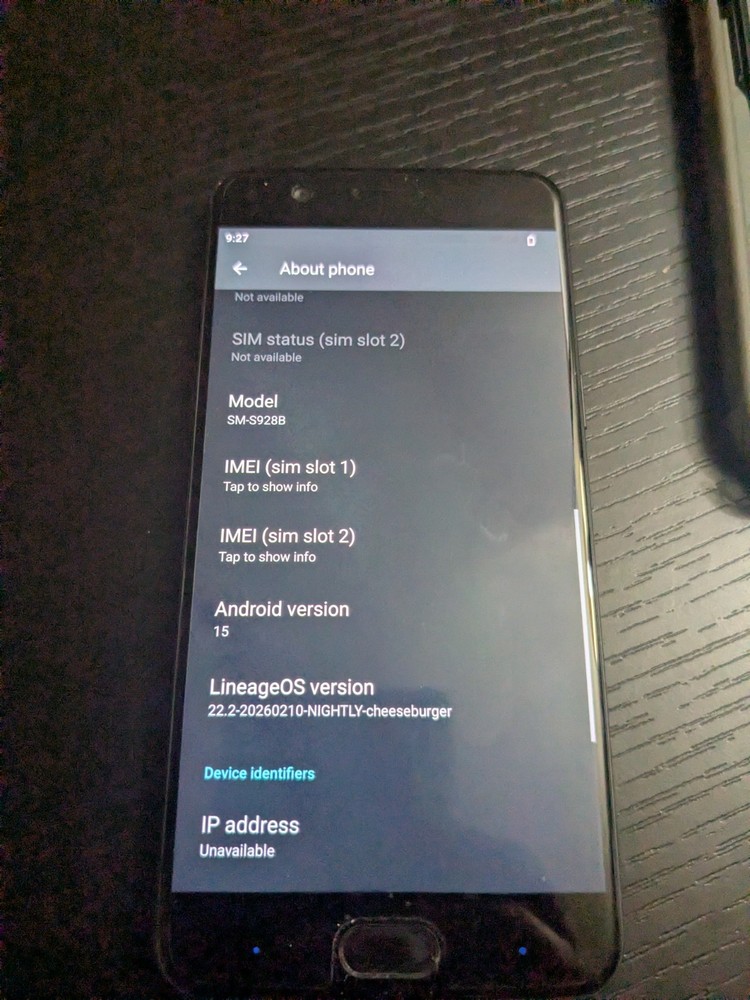 OnePlus 5T – deGoogled – LineageOS, Magisk installed – 64 GB – Black (Unlocked)