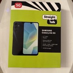 Straight Talk Samsung Galaxy A16 (5G) 128GB, Black Prepaid Smart Phone 🆕