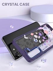 Samsung S21 5G Case Floral Military Grade Drop Tested Hard Back & Soft Edge Cove