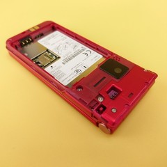 Fujitsu arrows Keitai F-03L Unlocked Android Flip Feature Phone Red Tested