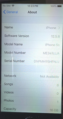 Apple iPhone 5s| 4″| 16GB| iOS 12.5.8| 1136×64| Space Gray| M3341LL/A| A1533