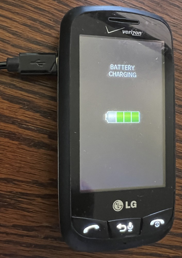 Verizon LG VN270 COSMOS TOUCH 3G Slide Phone & Instr Book – Parts or Collectible