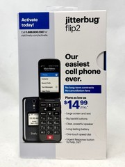 Lively Jitterbug Flip2 Cellphone for Seniors Mobile Phone ** GRAY ** BRAND NEW *