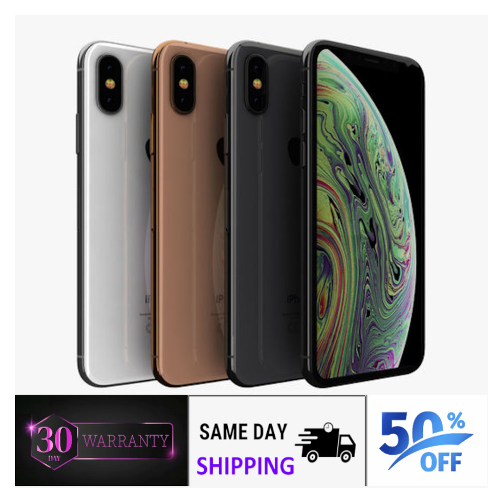 Apple iPhone XS Unlocked Screen 5.8″ 64GB 256GB Verizon At&t T-Mobile GSM 4G