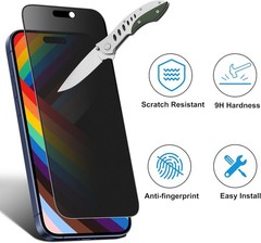 Matte Privacy Screen Protector for iPhone 17 Pro 6.3 Inch Anti Spy Anti Glare Fu