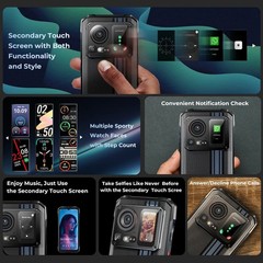 HOTWAV Cyber 15 Rugged Smartphone 12GB+256GB 6280mAh Unlcoked GPS Dual SIM Phone
