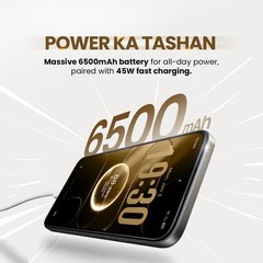 Tecno Spark 50 5G (Black, 128 GB 6 GB RAM) KN8 Dimensity 6400 Global Version.