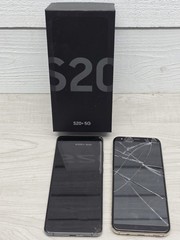 Parts Only Lot of 2 Samsung Galaxy Phones One S20+ 5g Verizon And One S9+ Telcel