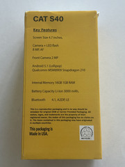 CAT S40 GSM Unlocked 16GB Dual Sim Android Smartphone Rugged New Open Box