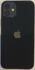 USED BLACK GSM UNLOCKED iPhone 12, 64GB A2172 MGF43LL/A WITH 88% BATTERY HEALTH
