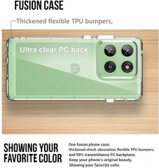 1. For Motorola Moto Edge 2025 Case: Military-Grade Shockproof Cover, Clear 2.