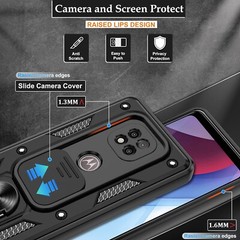 Motorola Moto G Power 2021 Case with Screen Protector, Military Class with 360