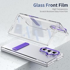 Violet Samsung Galaxy Fold 7 Case with Multi-Angle Kickstand, Anti-Fingerprint &
