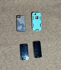 Set Of 2 iPhones, iPhone SE And IPhone 4S, Cases Included, Unsure If Functional