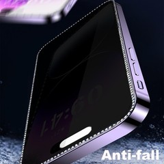 2PCS Glitter Screen Protector for iPhone 17 & iPhone 16 Pro 6.3 Inch Tempered Gl