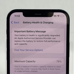 Broken Unlocked Apple iPhone 12 64GB 17.5.1 MGF43LL/A Bad Battery