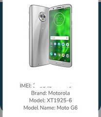 Moto G 6th Gen. XT19-25