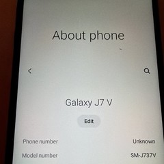 Samsung Galaxy J7V SM-J737V – 16 GB – Black Carrier Unlocked No SIM Card