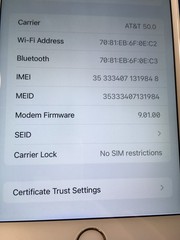 Apple iPhone 6s Plus Fully Unlocked 128GB Gold 100% BH Model A1687 (q2s)