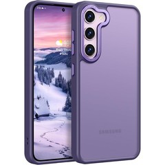 Samsung Galaxy S23 Plus Case, Slim Fit Matte Purple Soft Silicone Edge Cover