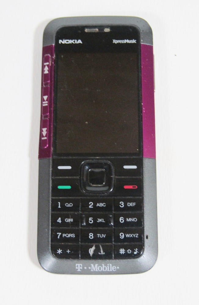 Nokia XpressMusic 5310b – Black Purple Vintage T-Mobile Cell Phone Y2K FOR PARTS