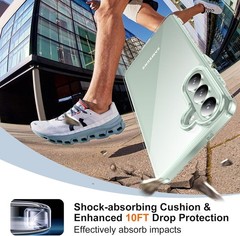 Samsung Galaxy S26 Case, 10 FT Military Grade Drop Protection, Slim Fit Clear Ca
