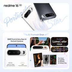 realme 16 5G (Black, 256 GB 12GB RAM) Dimensity 6400 Turbo 6.57″ Gobal Version.