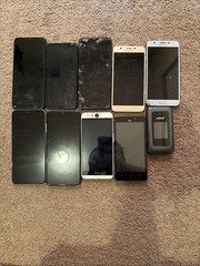 Lot of 10 Phones (TCL, SAMSUNG, ATT, HTC, NOKIA)