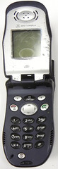 Motorola i series i90c – Blue and Silver ( Nextel ) iDEN PTT Flip Phone -Bundled