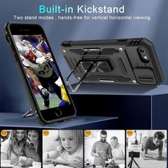 Case for iPhone SE 2022/2020, iPhone 8/7 with Slide Camera Cover + Screen Protec