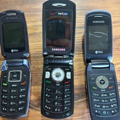 Vintage Cell Phone Lot of 5 Samsung LG HTC Alltel Verizon Flip Phones Untested
