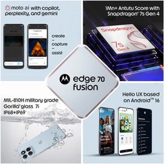 MOTOROLA Edge 70 Fusion (COUNTRY AIR, 8+128GB) Snapdragon® 7s Gen 4 SmartPhone