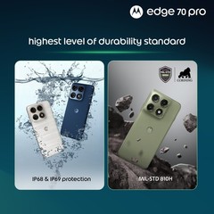 Motorola Edge 70 Pro 5G 8GB RAM 256GB PANTONE Tea (Green) NFC Global Version