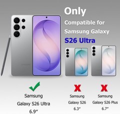 Slim Fit for Samsung Galaxy S26 Ultra Case with Stand, Military Grade Protection