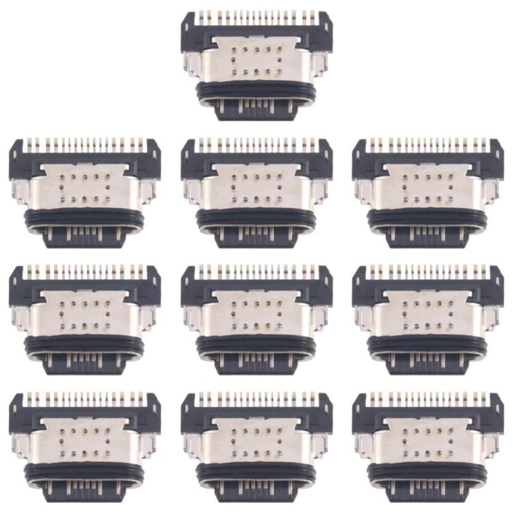 10pcs Charging Port Connector for vivo S15e, T1 5G, iQOO 9 Pro, iQOO 9
