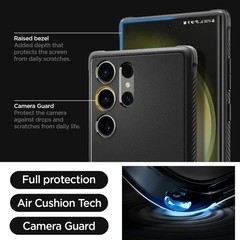 Spigen Rugged Armor Designed for Galaxy S23 Ultra Case (2023) – Matte Black