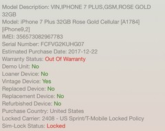 Apple iPhone 7 Plus (A1784) 32GB – (Us Sprint-T-Mobile) Smartphone – *DAMAGED*