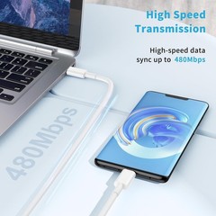 3-Pack 60W USB-C Fast Charger Cable for iPhone 16/15, 6FT
