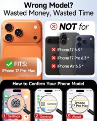 iPhone 17-Pro-Max Cases: Clear Wallet Card Holder Cover Women i Phone 17pro Prom