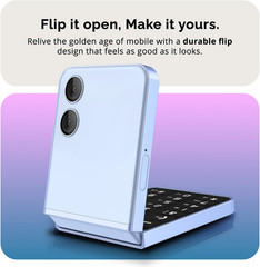 Snap | Dual SIM | 4G/LTE | Unlocked | QWERTY Keyboard | Flip Phone | Cloud OS |