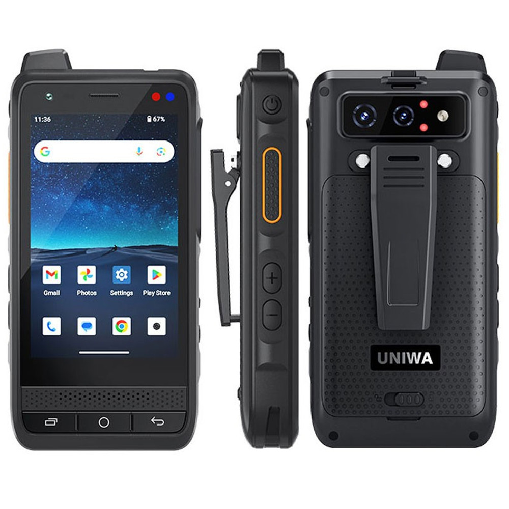 4G LTE 4.0 in Android 15 Rugged Smartphone Outdoors Builder Dual SIM UNIWA F400