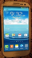 Samsung Galaxy S3 SCH-I530R White (Sprint) 16GB Fast Ship Used Cracked Glass