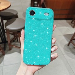 iPhone Air Neon Case, Cute Aesthetic Bling Glitter Thin Slim Shockproof Soft TPU