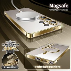 For Samsung Galaxy S25 Ultra 5G Case with Glossy Slim Thin Soft Shockproof Cover
