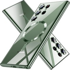Magnetic Glossy Slim Thin Soft Case for Samsung Galaxy S24 Ultra – Green Cover