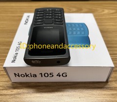 Original Nokia 105 4G Black Blue Dual SIM Unlocked cell phone – New Sealed
