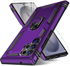 Heavy Duty Rugged Case & Screen Protector for Samsung Galaxy S26 Ultra Purple