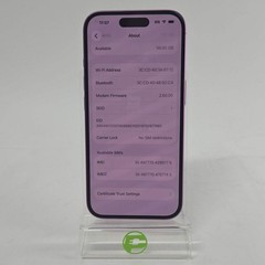 Unlocked Apple iPhone 16 128GB 26.5 Pink MYAR3LL/A